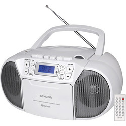 Sencor SPT 3907 Φορητό Ράδιο CD Player με Κασετόφωνο / Bluetooth / USB / MP3 Λευκό