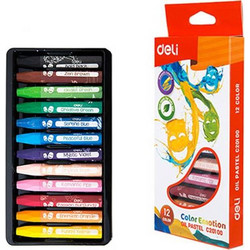 Deli Λαδοπαστέλ Color Emotion 12 Τεμ