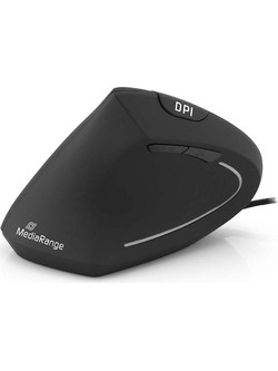 MediaRange MROS231 LH Ενσύρματο Ποντίκι Εργονομικό Vertical Black