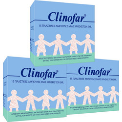 Omega Pharma Clinofar Αμπούλες 3 x (15x5ml)