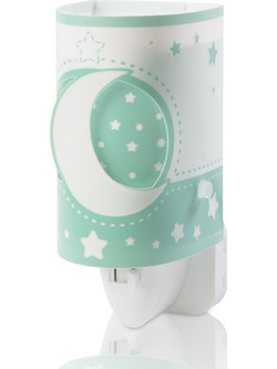 MOONLIGHT GREEN πρίζας νυκτός LED 0,3W (συμπεριλαμβάνεται) 8420406632353