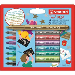 Μαρκαδόροι Stabilo Metallic trio σετ 8τεμ