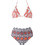 Gsecret Bikini Set Τριγωνάκι με Ενίσχυση Ψηλόμεσο Πολύχρωμο SE6129-13059