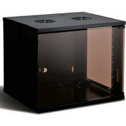 Καμπίνα / Rack Επίτοιχη / Επιδαπέδια 19'' 9U 54x60x45cm Economy Υλικό Χάλυβα Μαύρο