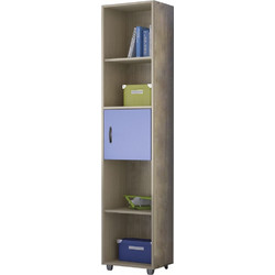 ΒΙΒΛΙΟΘΗΚΗ LATTE - ΜΠΛΕ Πλάτος:38cm x Βάθος:35cm x Ύψος:180cm