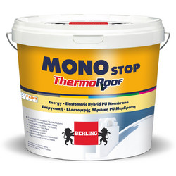 Berling MonoStop ThermoRoof Ελαστομερές Επαλειφόμενο Υβριδικό Μονωτικό Ταράτσας Λευκό 750ml