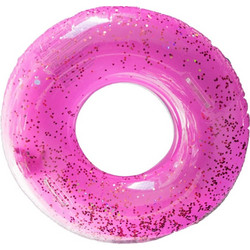 BlueWave Σωσίβιο Κουλούρα Με Λαβές Glitter O90cm (Περιέχει Glitter) (51889) Ροζ