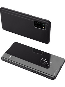 Powertech Clear View Book Case Black (Galaxy A72)