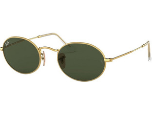 Ray-Ban RB3547 001/31 Ανδρικά Γυαλιά Ηλίου Στρογγυλά Μεταλλικά Χρυσά με Πράσινο Polarized Φακό