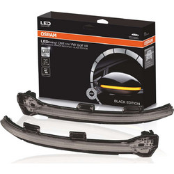 Osram Φλας Καθρέπτη Dynamic για VW Golf 7 VII / 7.5 FL / Touran II - Black Edition- LEDDMI 5G0 BK