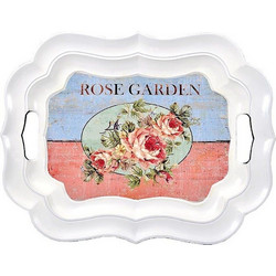 Δίσκος Πλαστικός Rose Garden 38Χ28Εκ Multi 104-16-007 Πλαστικό