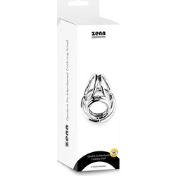 Zena Opulent Six-Membered Cock Ring Small Δαχτυλίδι Πέους Μεταλλικό 3.7cm Ασημί