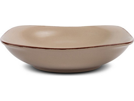 Nava Πιάτο Βαθύ Κεραμικό Τετράγωνο Brown Sugar 22.5x22.5cm 10-099-243