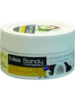 Miss Sandy Coconut Vaseline Ενυδατική Βαζελίνη Σώματος 200ml