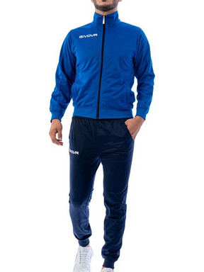 Givova Tuta Torino Ανδρικό Σετ Φόρμας με Λάστιχο Navy Μπλε Royal Blue TR031-0204