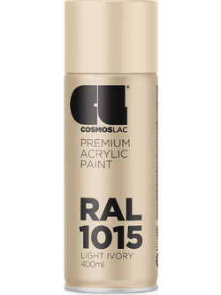Cosmoslac Premium Acrylic Paint Σπρέι Βαφής Light Ivory RAL1015 Gloss 400ml