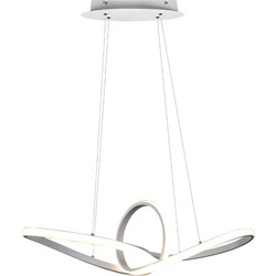 Trio Lighting Reality Sansa Κρεμαστό Φωτιστικό Οροφής LED με Φυσικό Λευκό Φως Λευκό R32751131
