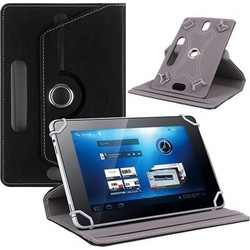 Δερμάτινη θήκη βιβλίο Universal αναδιπλούμενη για Tablet 10 ΜΑΥΡΗ (ΟΕΜ)