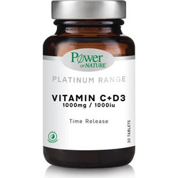 Power Health Platinum Range Vitamin C & D3 30 Ταμπλέτες