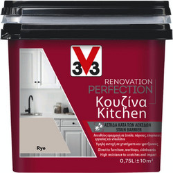 V33 Renovation Perfection Kitchen Χρώμα Πλακιδίων Rye Satin 0.75lt