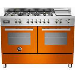 Bertazzoni PRO1206GMFEDART Κουζίνα Ηλεκτρική 58lt με Εστίες Αερίου & Ρεύματος 119.5cm