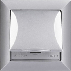 Πρίζα Σουκο 2M 16A Με Καπακι Ασημι Timex 5907522124763