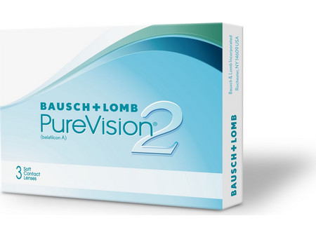 Bausch & Lomb PureVision 2HD Μηνιαίοι Φακοί Επαφής Σιλικόνης Υδρογέλης 3τμχ