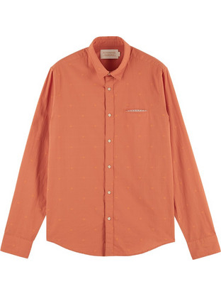 Scotch & Soda Ανδρικό Πουκάμισο Μακρυμάνικο 160789-217 Maroon