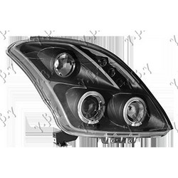 Φανος Εμπρος Σετ Eagle Eyes Μαυρος Suzuki Swift H/B 06-11