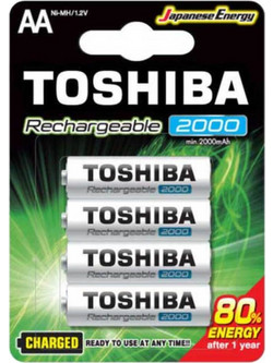 Toshiba Rechargeable AA 2000mAh 4τμχ