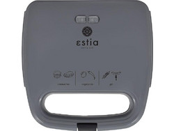 Estia Aroma 06-10010 Τοστιέρα για 2 Τοστ 700W Γκρι