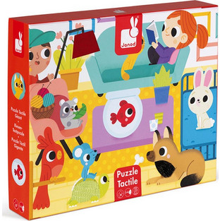 Παιδικό Puzzle JANOD Tactile Puzzle Ζωάκια Στο Σπίτι 20 Κομμάτια J02686]