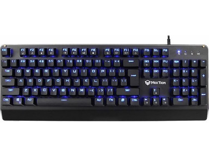 Meetion MK01 Μηχανικό Gaming Πληκτρολόγιο με Custom Blue Διακόπτες RGB Black