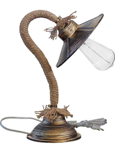 Heronia Lighting LP-150PR Πορτατίφ Ε27 Bronze Π22xΥ34cm
