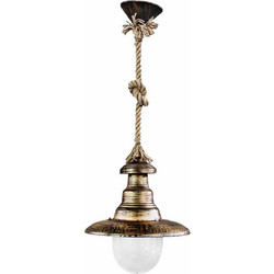Heronia Lighting Κρεμαστό Φωτιστικό Οροφής με Σχοινί Μονόφωτο E27 FLP-100K Rope 1/L 31-0056