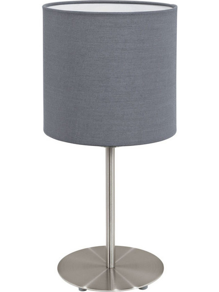 Eglo Pasteri Πορτατίφ Ε27 Γκρι Ασημί Φ18xΥ40cm 31596