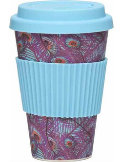 Polo Ποτήρι Bamboo με Καπάκι Γαλάζιο 450ml 915055-00