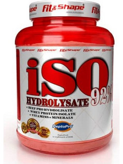 Fit & Shape 92% ISO Hydrolysate Vanilla Ice Cream Πρωτεΐνη Ορού Γάλακτος Γράμμωσης 1.81kg