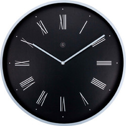 Ρολόι Τοίχου Πλαστικό Μαύρο NexTime 40εκ Νο 7329ZW 52973291