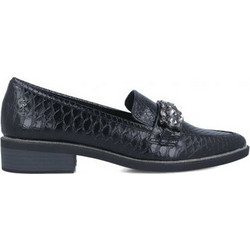 MENBUR ΓΥΝΑΙΚΕΙΟ ΜΟΚΑΣΙΝΙ ECO LEATHER ΜΕ ΔΙΑΚΟΣΜΗΤΙΚΑ ΣΤΡΑΣ 22607, ΜΑΥΡΟ, Γυναίκα
