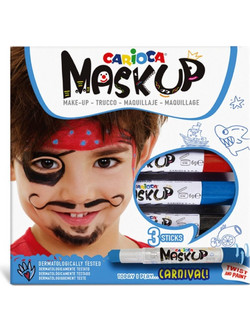 Carioca Mask Up Carnival Χρώματα Προσώπου Σετ 3τμχ
