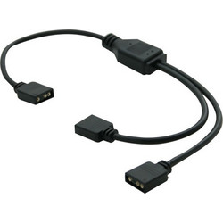 5V 3-pin addressable RGB 2 Ports Hub Splitter for ASUS AURA GIGABYTE MSI ASRock (OEM)