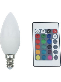 Λάμπα SMD LED Candle 4W E14 RGBW (C37414RGBWN)