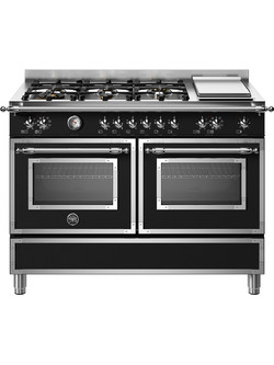 Bertazzoni HER126G2ENET Κουζίνα Ηλεκτρική 116lt με Εστίες Αερίου & Ρεύματος 119.5cm