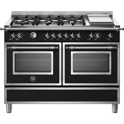 Bertazzoni HER126G2ENET Κουζίνα Ηλεκτρική 116lt με Εστίες Αερίου & Ρεύματος 119.5cm