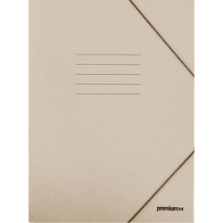 Ντοσιέ Πρεσπάν με Λάστιχο και Αυτιά Premium 25x35 εκ Μπεζ SP-36598742PN