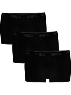 GSA Ανδρικά Μποξεράκια Σετ 3Pack Μαύρα 171204-01