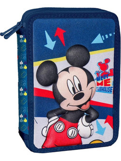 Must 3D Mickey Mouse Κασετίνα Γεμάτη με 2 Θήκες Μπλε 000562731