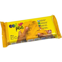 Πηλός Kαλλιτεχνίας Color Plus Αυτοξηραινόμενος Kίτρινος 500gr