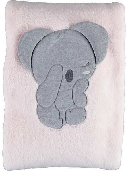BiBaby 3D Sleepy Koala Κουβέρτα Αγκαλιάς Βελουτέ 88x100 Ροζ
